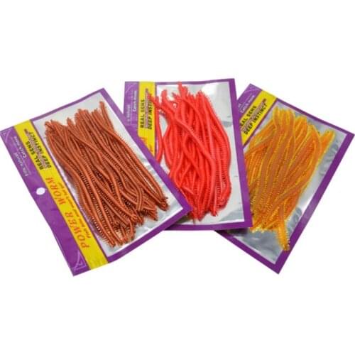 20pc/bag Artificial Sea Earthworm Shaped Fishing Lures Silicone Lifelike Multi Joint Reusable Flexible Soft Bait Tools