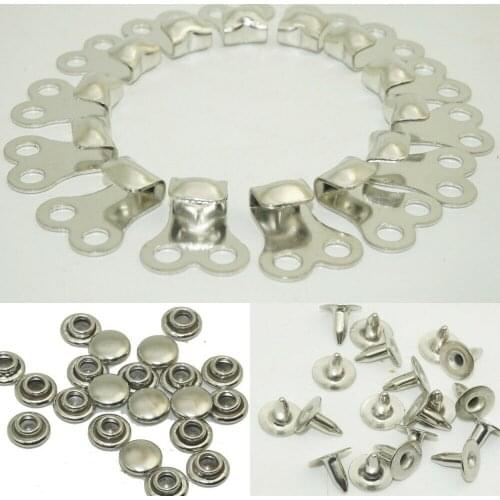 20 Sets Boot Hooks Lace Fittings With Rivets Camp Hiking Climb Repair Buckle