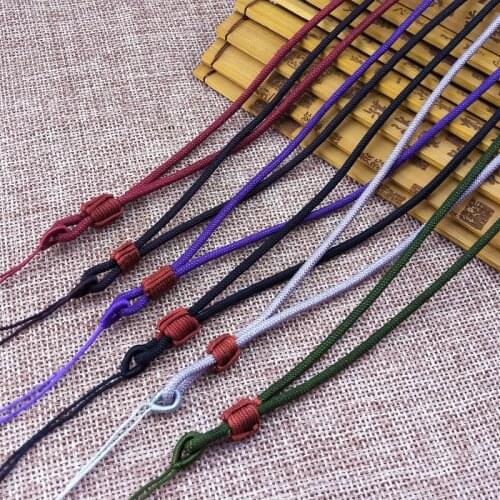 5pcs Hand Knited Necklace Silk Thread Knot Cord For Pendant-Small Round