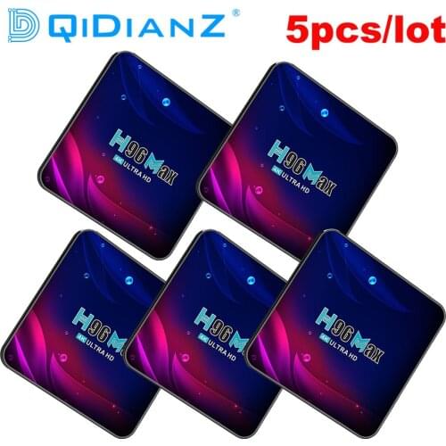 5pcs Smart TV Box H96 MAX V11 RK3318 4K Youtube Media Player H96MAX Android 11.0 Set Top Box PK HK1 MAX T95 X88PRO10