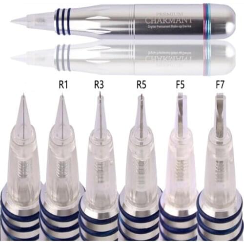 50pcs Hot sale Spiral Disposable 8mm Screw Tattoo Needle Cartridge for Charmant Permanent Makeup Tattoo Machine 1R/3R/5R/5F/7F