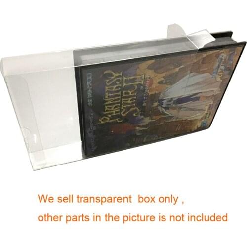 50 pcs a lot Transparent storage box Display Collection case for Genesis 5 for Sega game protection box