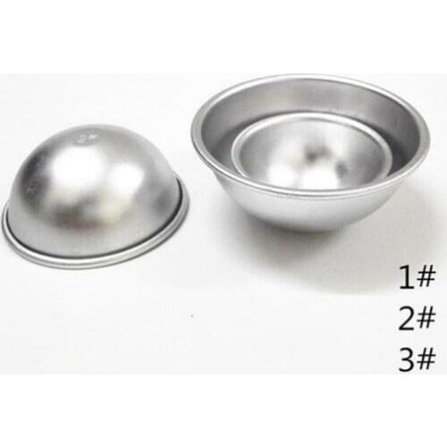 500 pcs DIY Fashion Ball Aluminium Alloy Sphere Bath Bomb Cake Baking Pastry Mould 3 size