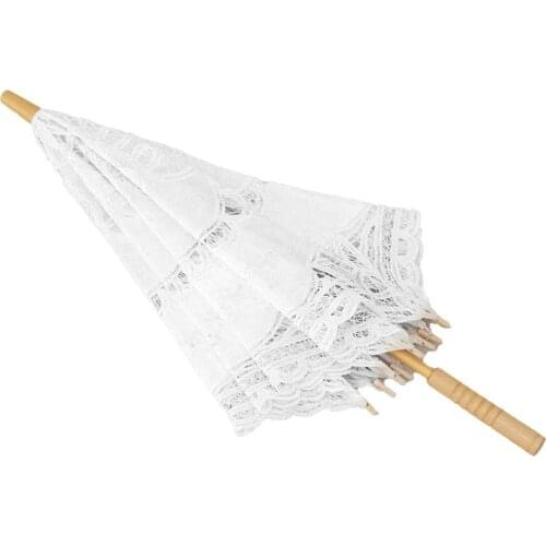 60% Hot Sale Exquisite Umbrella Multi-use Cotton Lace Flower Pattern Visual Effect Sunshade for Photography