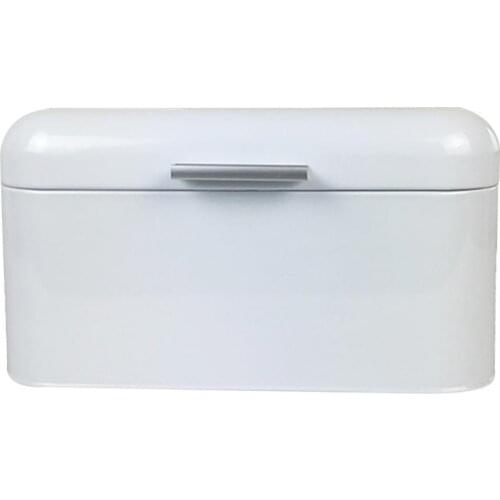 60% Hot Sales!!! Home Office Metal Storage Box Bread Shape Large Capacity Container Organizer