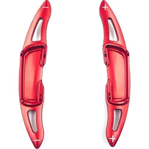 Aluminum Steering Wheel Paddle Shifter Extensions Covers 2 Pieces(Red) for Mazda 3 6 Axela Atenza CX-3 CX-5 MX-5 CX-9