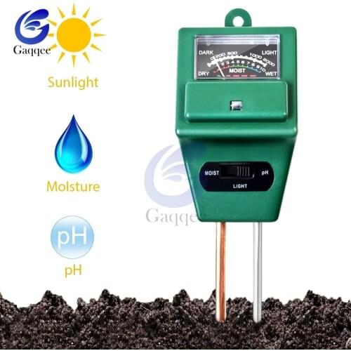 3 in 1 Soil Water Moisture light PH Meter Tester Digital Analyzer Test Detector for Garden Plant Flower Hydroponic Garden Tools