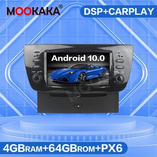 Android 10.0 PX6 64GB 4G Car GPS Navigation Radio For Fiat Doblo 2010-2014 Multimedia Player Auto Audio Stereo Head Unit Carplay
