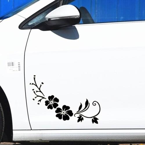 Sakura Cherry Blossoms Flowers Car Stickers Beautiful Creative Decoration Decals For Doors Hood Auto Tuning Styling Vinyls D21