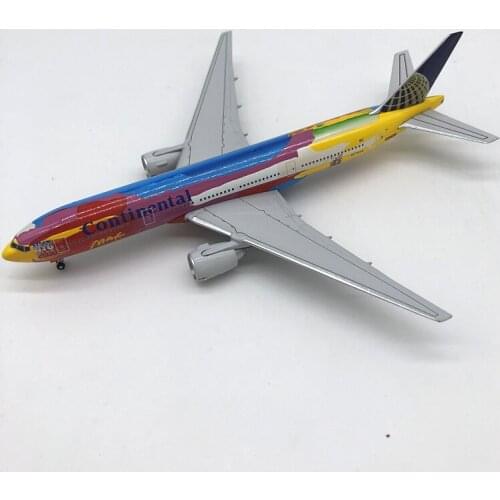 Diecasti 1:400 Boeing 777-200 American Continental British Airways Kuwait Aviation Special Alloy Passenger Aircraft Model