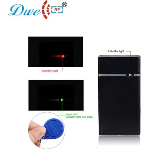 DWE CC RF Mini EM ID TK4100 Rfid Proximity Card Reader 125khz 13.56mhz MF Wiegand RS232 Scanner Waterproof IP65 D201
