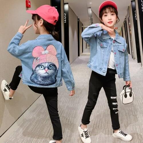 Boys Jacket Baby Girls Denim Jacket Jeans 2021 Spring Autumn Childrens Hooded Coat Detachable Girl Jacket Top Coat For Kids