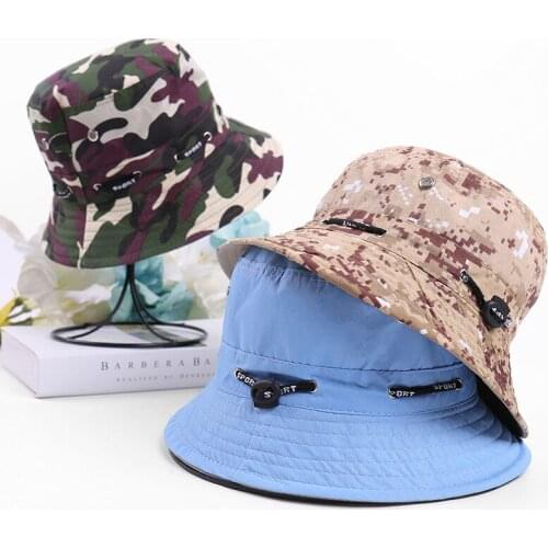 Basin Hat Men Spring Autumn New Army Camouflage Ladies Sun Visor Outdoor Leisure Fishing Hat Outing Sunscreen Fisherman Cap