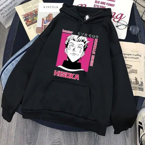 Men Women Hoodies Hunter X Hunter Women Pullovers Hoodies Sweatshirts Killua Zoldyck Devil Eye Print Anime Hoody Streetwear Tops