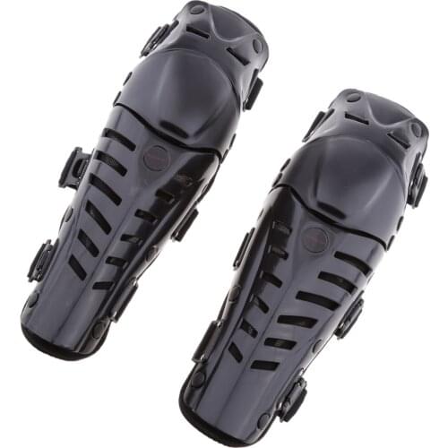 Adults Motorcycle Racing Knee Shin Guards Pads Braces Protective Gear Black