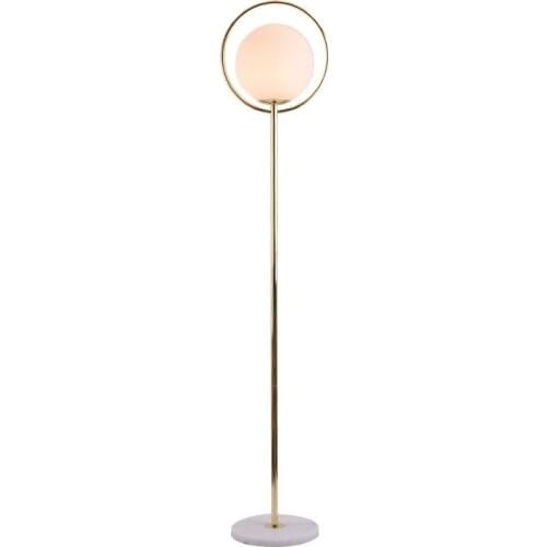Postmodern floor lamp bedroom study simple modern creative glass ball LED living room standing glass floor lamp 110-220V