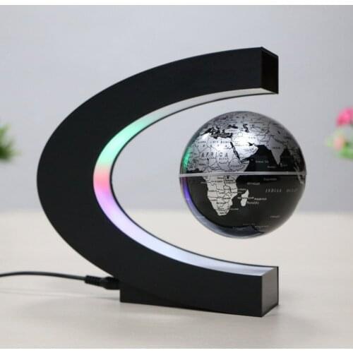 2019 NEW Magnetic Levitation Globe Floating World Map Ball Lamp Cool Lighting Office Home Decoration Terrestrial Globe Lamp