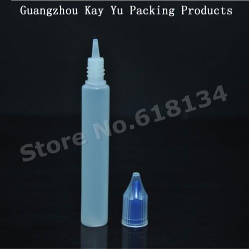 Wholesale Pen Bottle 15ml liquid Bottle with Colorful Caps and Long Dropper Plastic Empty Pen Style Bottle Free Shipping