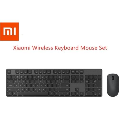Original Xiaomi Wireless Keyboard Mouse Set 2.4GHz 104 Keys Portable Keyboard USB Receiver Mouse Combo for PC Computer MAC