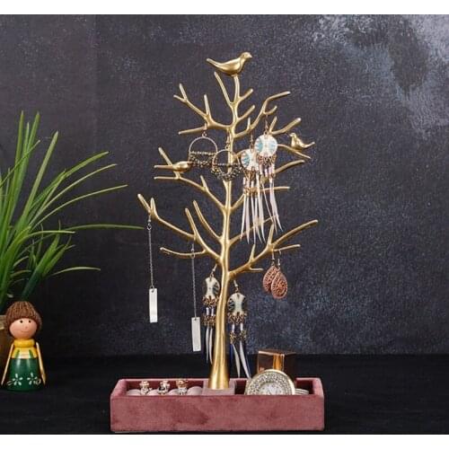 E56A Jewelry Stand Storage Box Display Tree Stand Suitable for Earrings Rings Necklaces Ladies and Girls (Storage Box)