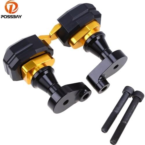 POSSBAY Motorcycle Frame Slider Crash Pads Falling Protection Motorbike Aluminum Anti-Crash Pad Fit for Yamaha R1 2007-2008