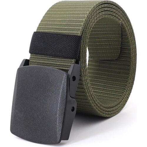5.0CM Nylon Belt Army Military Belt Men Strap POM Buckle Police Outdoor movement Combat Training Pants Waist Belt for Women