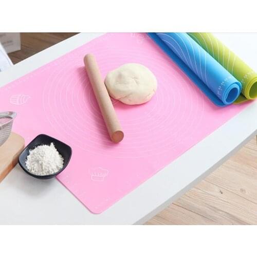 50x40cm Food Grade Silicone Cake Dough Pastry Fondant Rolling Cutting Mat Non-Stick Baking Pad Cookie Boards Kitchen Tools