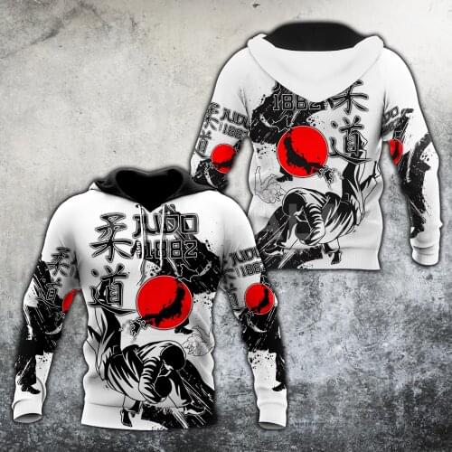 Japanese Culture Judo 3D Print Size XS-7XL Hoodie Man Women Harajuku Outwear Zipper Pullover Sweatshirt Casual Unisex-6