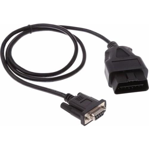 1Pc Universal OBD2 16Pin TO DB9 RS232 Adapter Cable for Car Auto Diagnostic Interface OBD 2 Cable Extender 90cm New