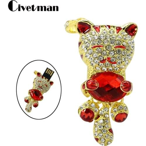 USB Flash Drive 64GB Memoria USB Stick Cat Shape Pendrive 256GB 128GB 32GB 16GB 8GB 4GB USB Flash Disk USB 2.0 Pen Drive