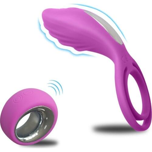 Taoboo Vibrator Clitoris Massager Adult Sex Toys Penis Vibrating Ring Delay Ejaculation Bullet for Men Male Cock Silicone Rings
