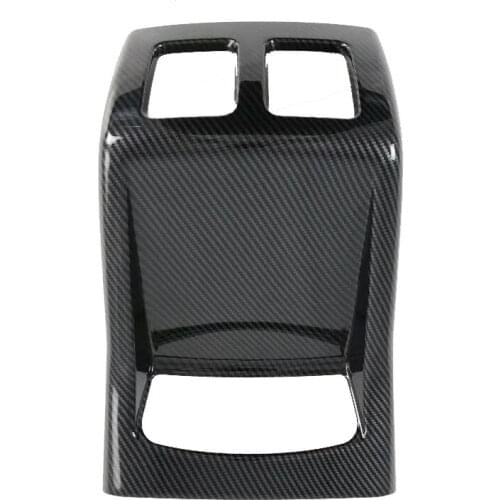 Interior Accessories For Kia Sorento MQ4 2021 2022 Carbon Fiber Car Rear Armrest Box Air Conditioning Outlet Cover Trim Frame