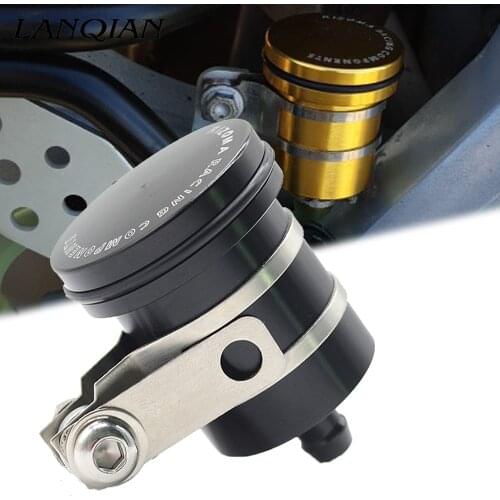 Motorcycle Rear Brake Fluid Reservoir Clutch Tank Oil Fluid Cup Cover For BWS 125 TRK502 RSV4 R Nine T Tdm 850 CBR 1000RR R6