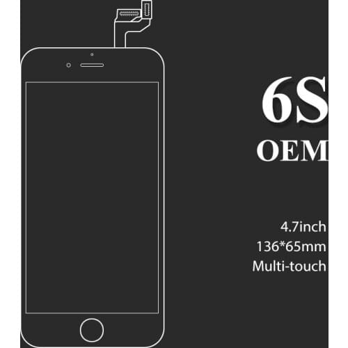 5 Pcs OEM For iPhone 6S LCD 4.7" Display Screen +Touch Digitizer Replacement Assembly (camera ring+ear mesh+sensor ring)