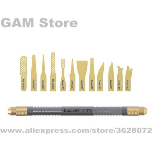 009 Multifunctional Glue Remover Knife Set Hooked Crescent Knife Side Glue Removing Curved Knife Kit for Mobile Phone Repairing