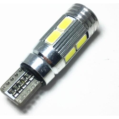 1PCS T10 LED 194 W5W 10 SMD 5630 LED Light Canbus parking lights Motorcycle lamp Car Side Light Bulb No Error led Door light 12V