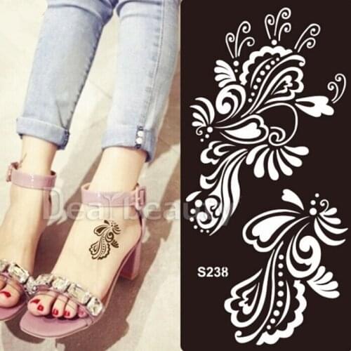 11pcs Different Models Henna Design Tattoo Stencil Henna Tatoo Template Body Painting Art