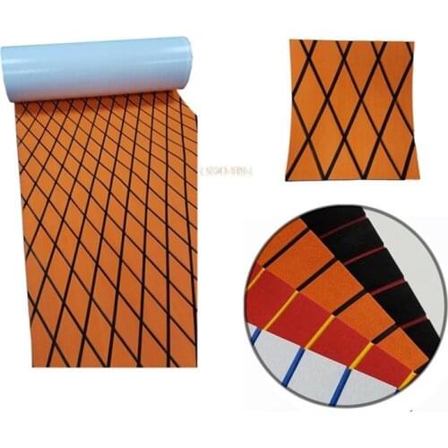 1900*700*6mm Marine Foam Padding EVA Teak Diamond Sheet Self-Adhesive Foam Sheet Decking Non Slip Pads Yacht Flooring Mat