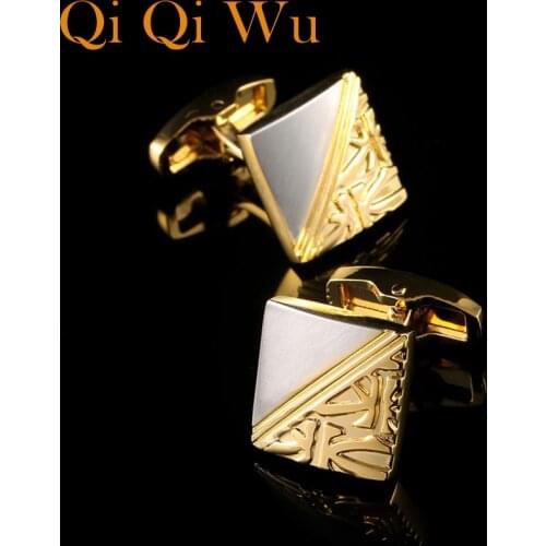 Men Jewelry Luxury Shirt Cufflinks for Mens Wedding Gifts for Guests Gold Cufflinks For Mens Business Gift Suit Sleeve Buttons