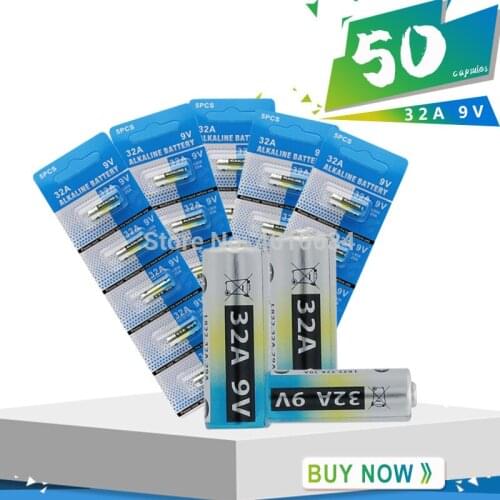 50pcs/Lot 32A LR32 29A L822 9V Battery for Motorcycle Key Remote Control Safety Alarm Laser Pen Toy Torch