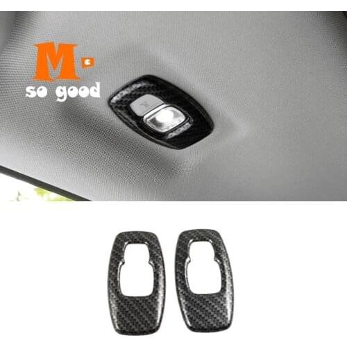 ABS Carbon For Renault Koleos Car Decor rear reading light Lampshade Cover Trim Car interior product Accessories 2017 2018