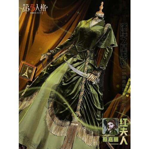 Anime Identity V Scarlett Bloody Queen Mary Elegant Dress Party Uniform Cosplay Costume Women Halloween Free Shipping 2021 New