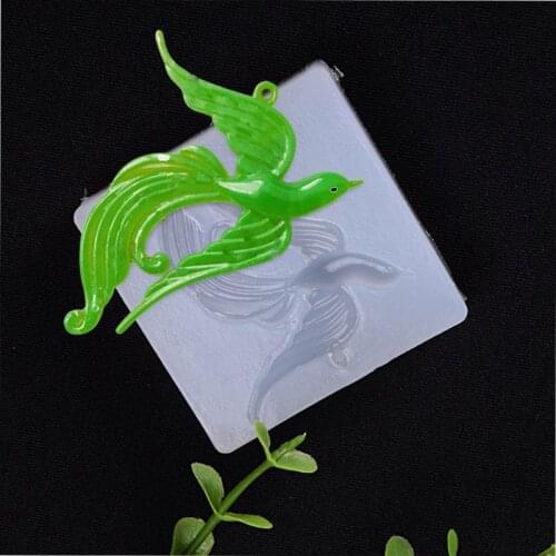 Beatuy Bird Phoenix Pendant Jewelry Silicone Mold DIY Craft Tool Jewelry Making Dried Flower Resin Decorative DIY Hand Crafts