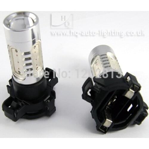 Free shipping 2pc/lot Py24w 5200s 7.5W 500lms Clignotant Ampoules Haute Puissance LED Can Bus For Mercedes Audi BMW Land Rover