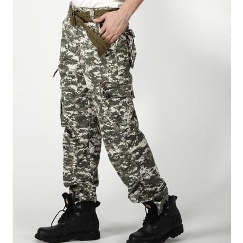 Digital Camouflage Pants Mens Trousers Cargo Pants Men Big 42 Outdoor Overalls Mens Leisure Spring Autumn Men Male Long Bottoms