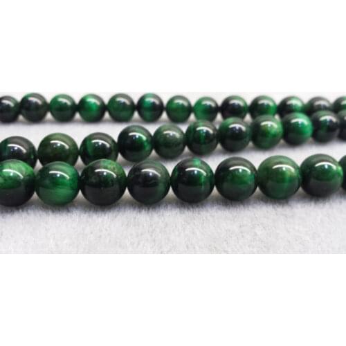 AA Quality Green Tiger Eye Bead 8mm 10mm 12mm Beads Jewelry Making Beading 15.5" 1string