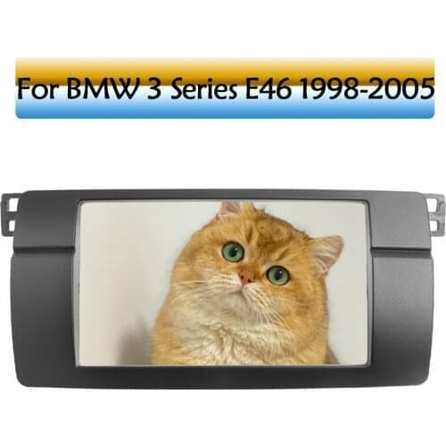 For BMW 3 Series E46 1998-2005 2 Din Frame Audio Panel Panel DVD GP Navigation Panel Car Radio Fascias Stereo Modification
