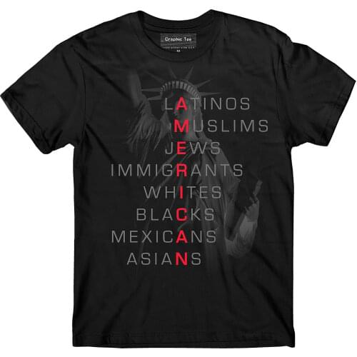 Immigrants T-Shirt, All American T-Shirt, Immigration Reform, Daca T-Shirt 2019 Short Sleeve Cotton O-Neck Summer Cool Tees