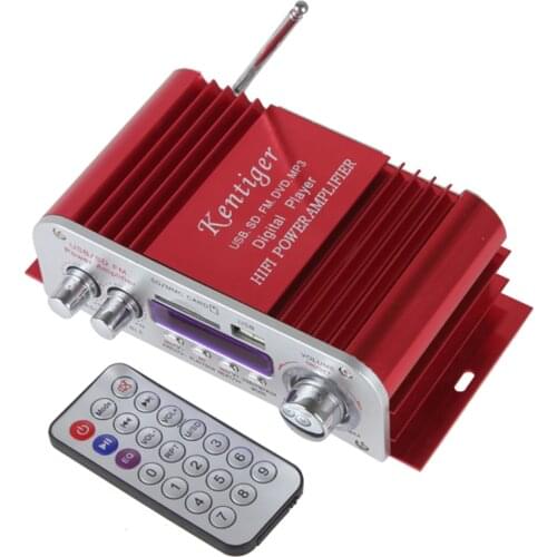 HY3006 DC 12V Sound Mode Digital Display HIFI Car Power Amplifier Support USB / SD / MMC Card