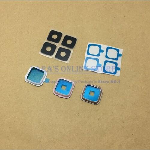 "Made of Glass" Original Back Rear Camera lens Glass Cover with Metal Frame Holder For Samsung Galaxy Note 4 W / 3M Sticker